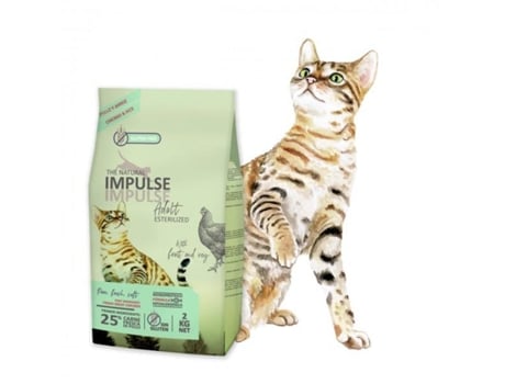 Raçao Seca The Natural Impulse Cat Sterilized 8kg