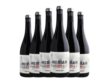 Vinho CELLERS TARRONE Merian Negre Terra Alta Jovem (0.75 L - 6 Unidades)