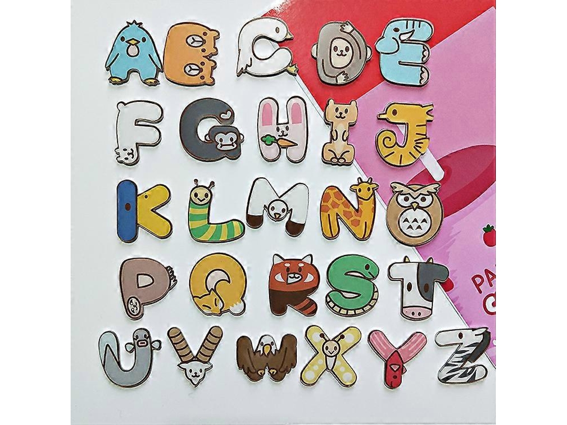 Rebe juguetes Magnéticos Letras Abc Animales Coloridos para Niños Pré escolares Juego Educativo Alfabeto Refrigerador
