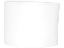 Abajur Oval de Tecido Branco, Estrutura Estável e Leve, para Luminária de Mesa em Casa Ou no Escritório. SFUSHOS