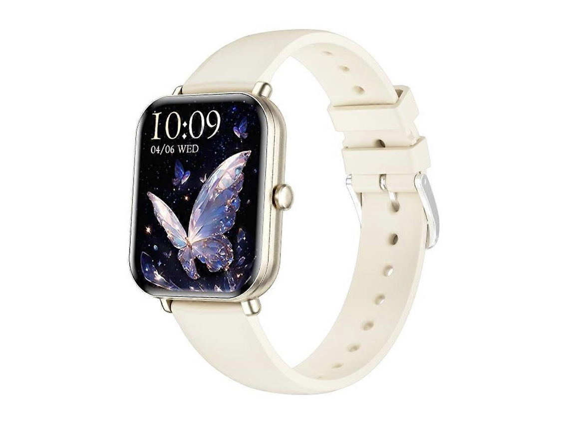 Smartwatch KM66 com tela colorida de 1,75 polegadas e pulseira de silicone, compatível com chamadas Bluetooth VONKELIOS