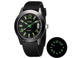 Relógio De Quartzo Addies My-1601 Com Pulseira De Silicone Luminosa E Suporte Para Calendário.