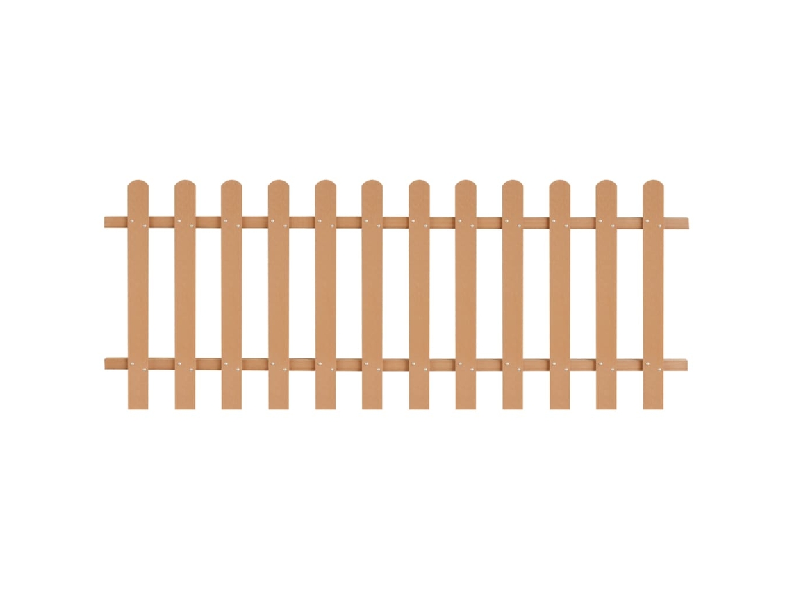 Picket Fence, Picket Fences Vidaxl Marrom Wpc (80 Cm)