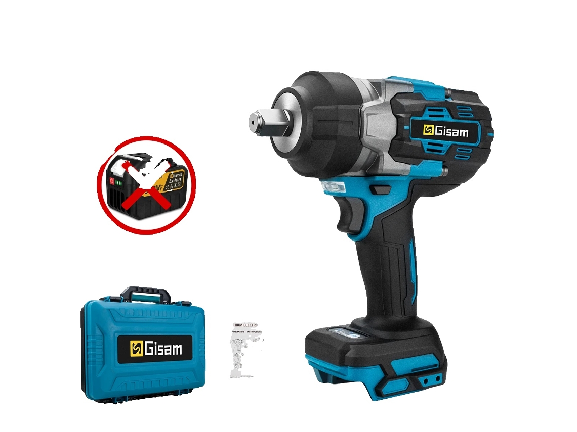 Chave De Impacto Elétrica, Torque De 2800 N.m, Velocidade De 0-7600 Rpm, Sem Bateria Plasticbo
