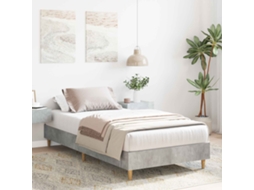 Vidaxl Estrutura Da Cama Cinzento Cimento Derivados De Madeira