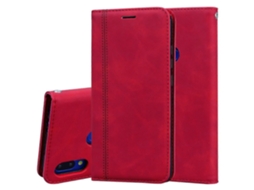 Capa Fosca De Couro Pu Com Aba Horizontal E Fecho Magnético, Suporte, Compartimento Para Cartão E Cordão Para Xiaomi Redmi Note 7.