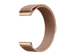 Pulseira de malha milanesa para smartwatches ouro rosa 20 mm inf