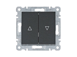 Luz | Interruptor Cego Preto Wl0313 Hager
