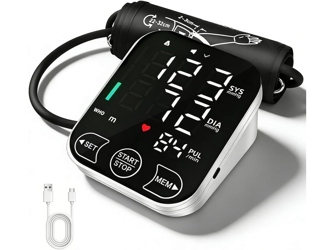 Monitores De Pressão Arterial De 22 Cm A 48 Cm Para Uso Doméstico Com Tela Lcd Grande