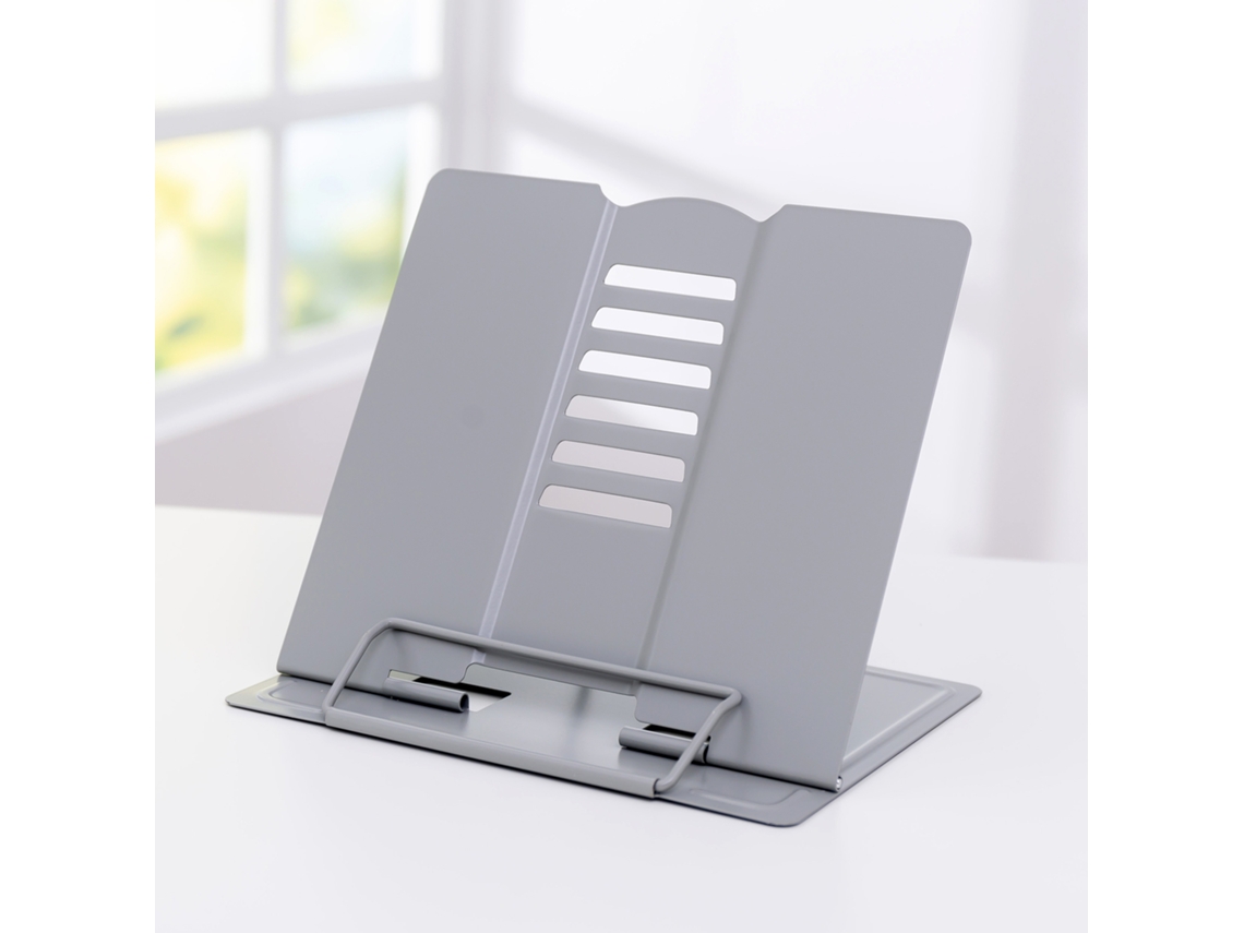1 Peça Suporte De Metal Ajustável Para Livros De Receitas, Sch Slowmoose (cinza)