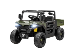 Utv Elétrico 2 Motores, Porta malas, Função Musical (verde)