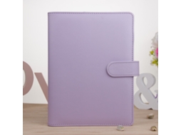 Caderno A6 Roxo Macaron Folha Solta Presente Meninas Notas Pequeno