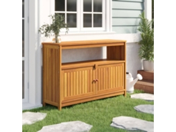 Mesa Consola Para Jardim 110x35x75 Cm Madeira De Acácia Maciça Lovely Home