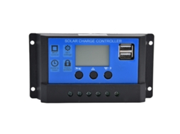 Controlador de Carga Solar 10a 12v 24v com LCD e USB