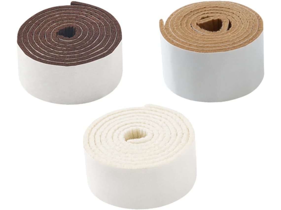 Nuobesty 3 Rolos De Protetores Feltro Para Pés Mesas E Cadeiras, Tapete De Feltro Para Móveis, Protetor De Feltro Para