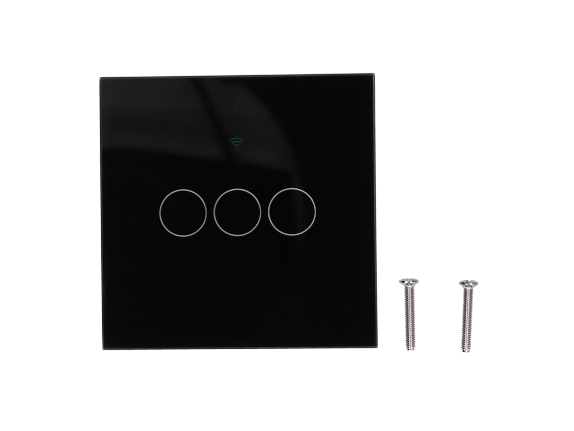 Para Interruptor De Luz Tuya Zigbee 3 Vias Com Controle Remoto E Toque(padrão Ue)
