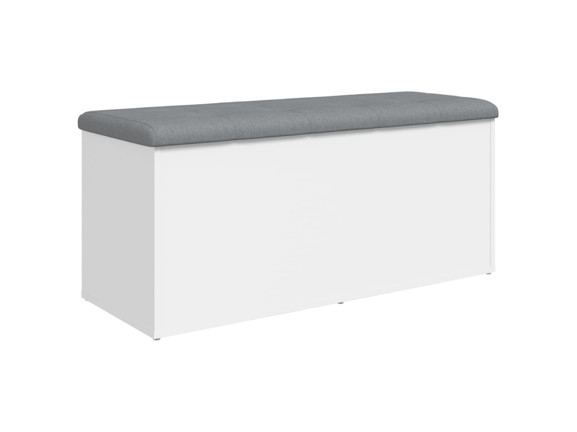 Banco de Arrumação Branco MAISON EXCLUSIVE em Madeira Projetada (102x42x45 cm)