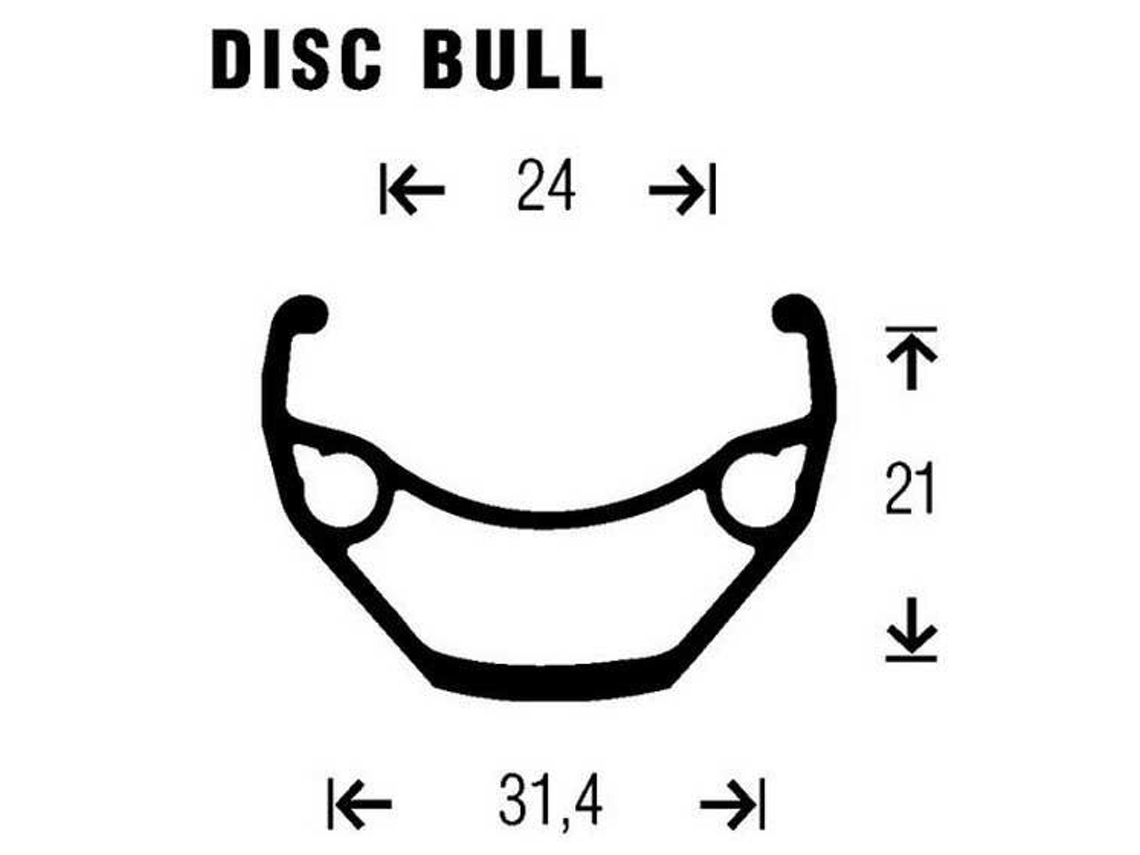 Gurpil Roda Diantera Mtb 6B Disc Bull M475 26´´ 6B Disc