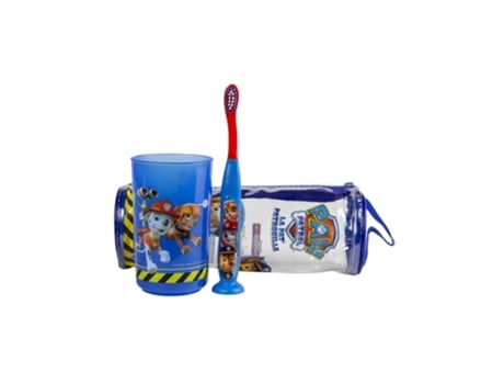 TINOKOU Kit Escova de Dentes Copo Kit Infantil Paw Patrol Azul