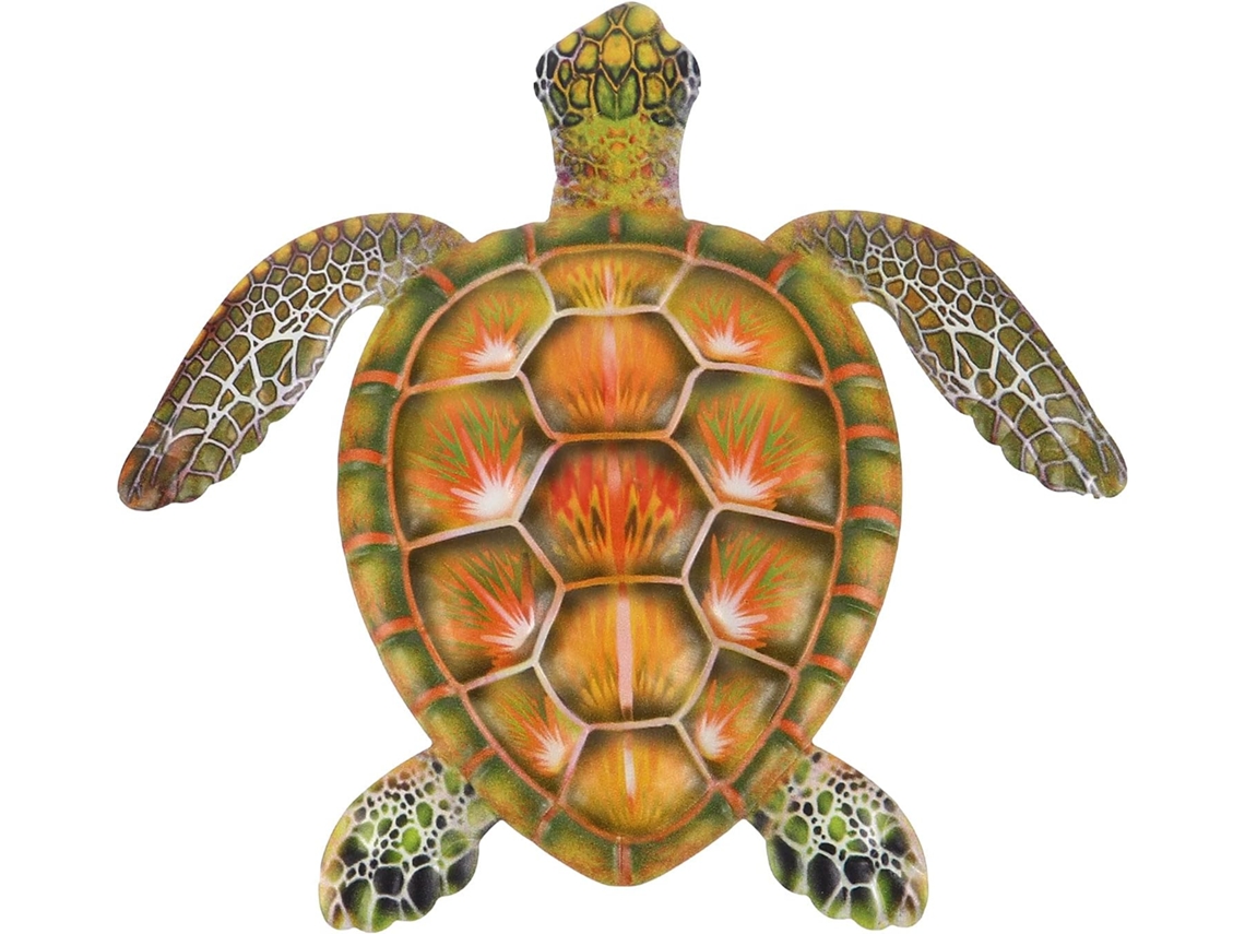 Decoração De Parede Em Forma Tartaruga Ferro