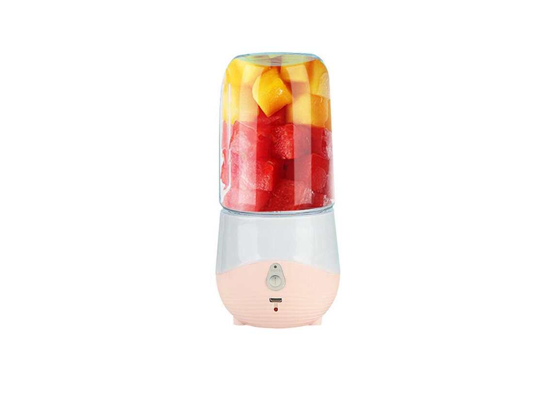 Espremedor Elétrico Portátil, Liquidificador, Mini Espremedor De Frutas, 300ml Branco Misturado SUNNY SPACES (com Pó)