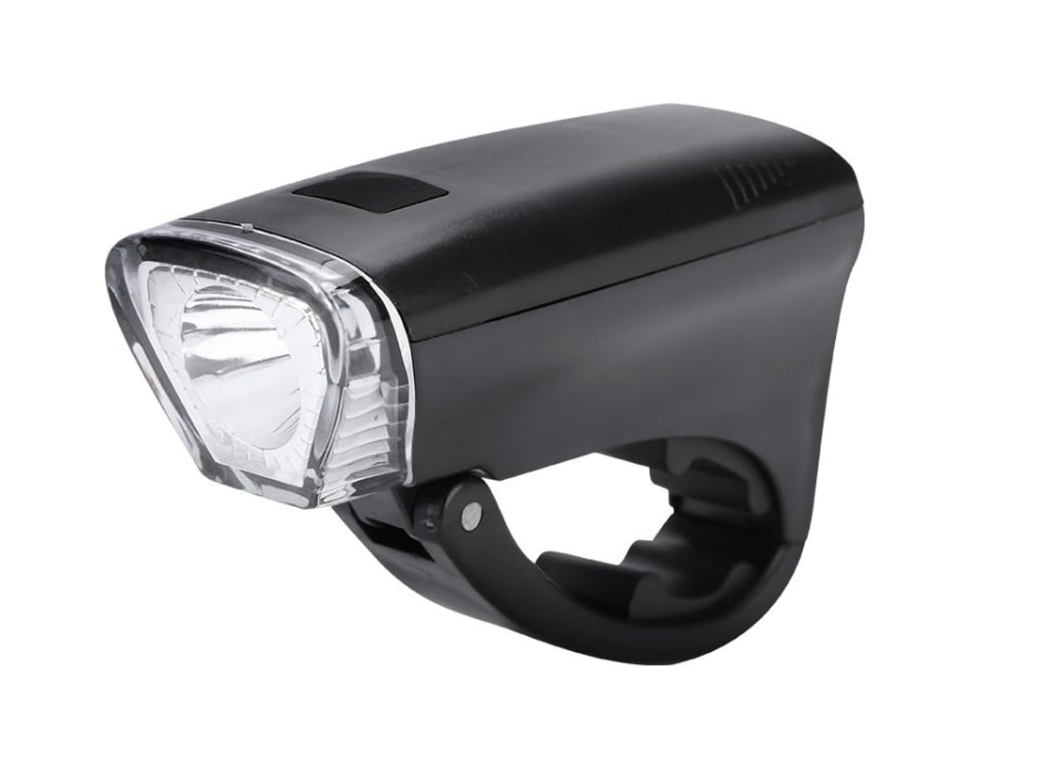 Luz Dianteira Da Bicicleta Led Farol Noite Ciclismo Lanterna De Segurança 3 Modos De Iluminação Alimentado Por Yizhood (preto)