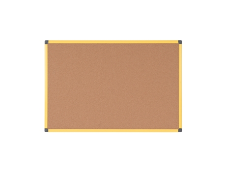 Quadro De Cortiça Industrial Ultrabrite Bi Office 900 X 600 Mm, Moldura De Alumínio Amarelo Ca0311721