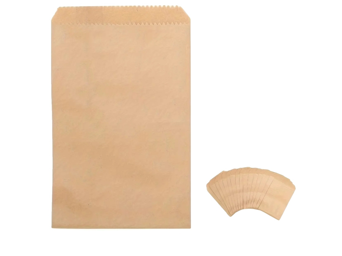 Sacolas De Papel, Grau Alimentício, Ecológicas, 5x7polegadas, 50 Pcs