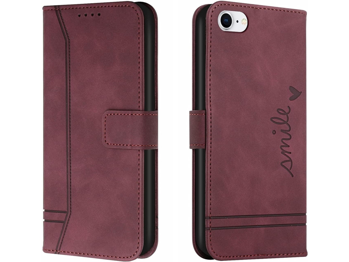 Capa Protetora Função para iPhone 8 HONGWE. Anti-Choque Vermelho