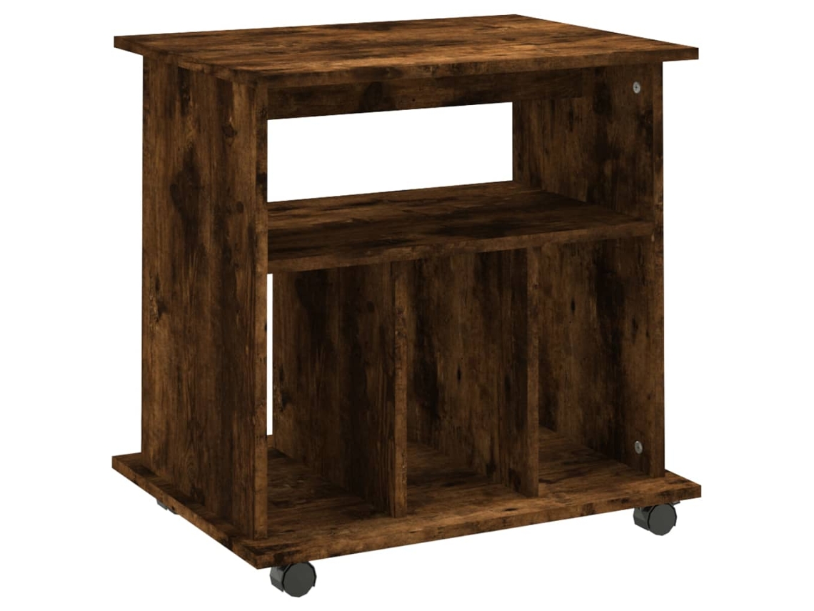 Rolling Cabinet, Rolling Cabinets Vidaxl Marrom Madeira Processada (n/a)