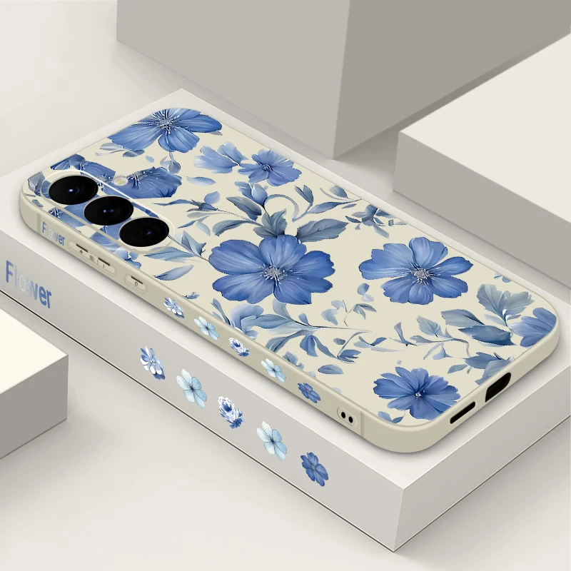 Capa Para Celular Galaxy S26 Com Estampa Floral (branco-creme), Capa Macia