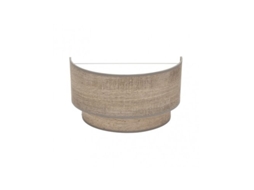 Candeeiro de Parede Double Smile 1Xe27 Madeira Cinzenta 17X30X15 Cm FABRILAMP