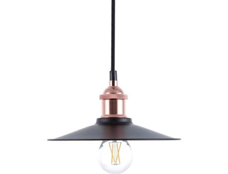 Candeeiro de teto em metal preto e cor de cobre SWIFT S