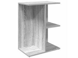 Bedside Table, Bedside Tables Vidaxl Cinzeto Madeira Processada (n/a)