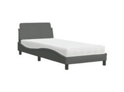 Bed, Beds Vidaxl Cinzeto Tecido (90 X 200 Cm)