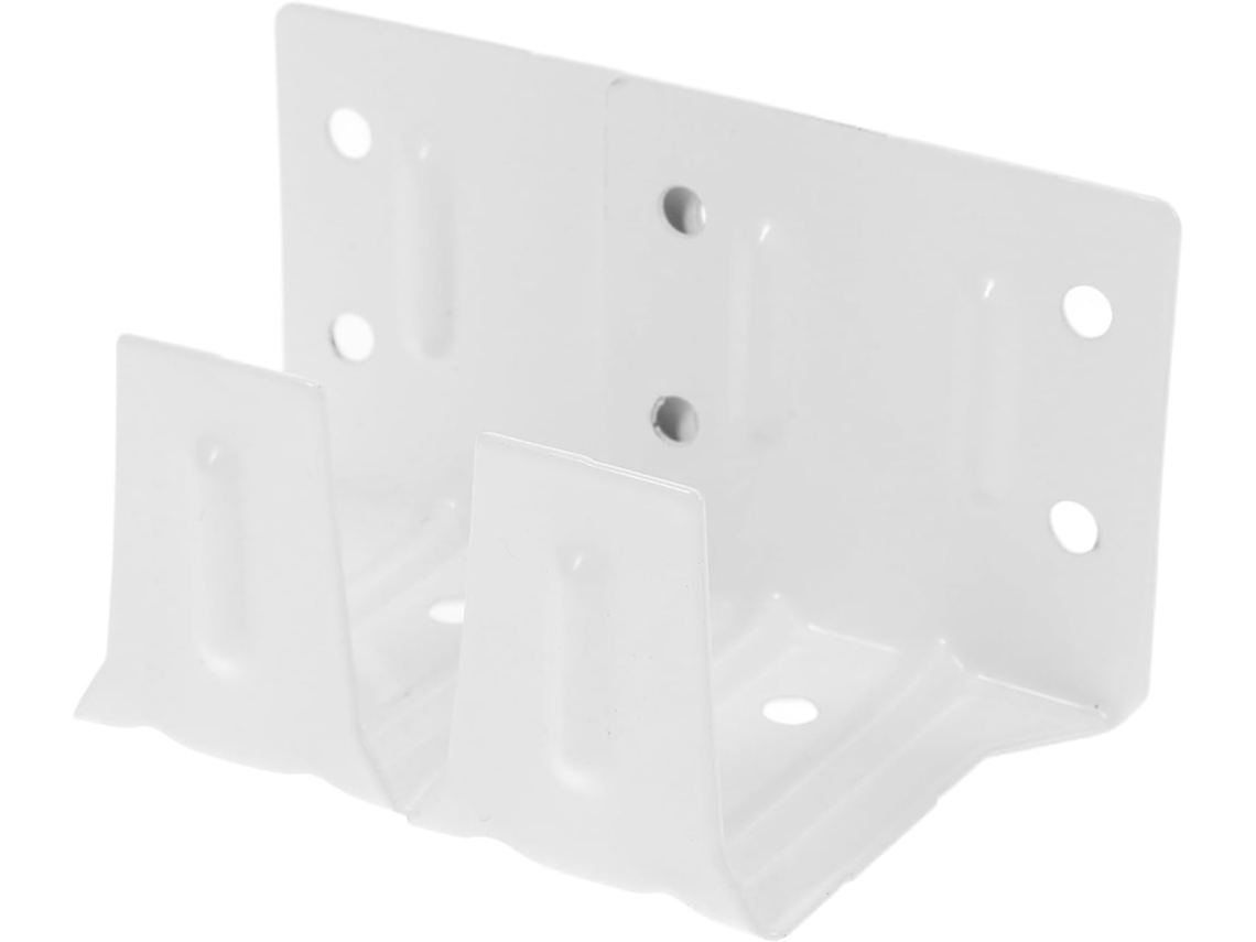 Suporte Central Para Trilho De Persiana Homoyoyo, 2 Peças, Em Ferro Branco Design Compacto, Versátil E Seguro Para