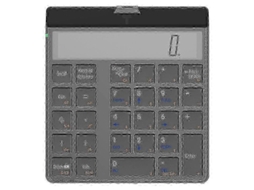 Teclado Numérico 4.0 Bluetooth Com Função De Calculadora De Exibição 2 Em 1 Teclado Numérico E Calculadora Everley891
