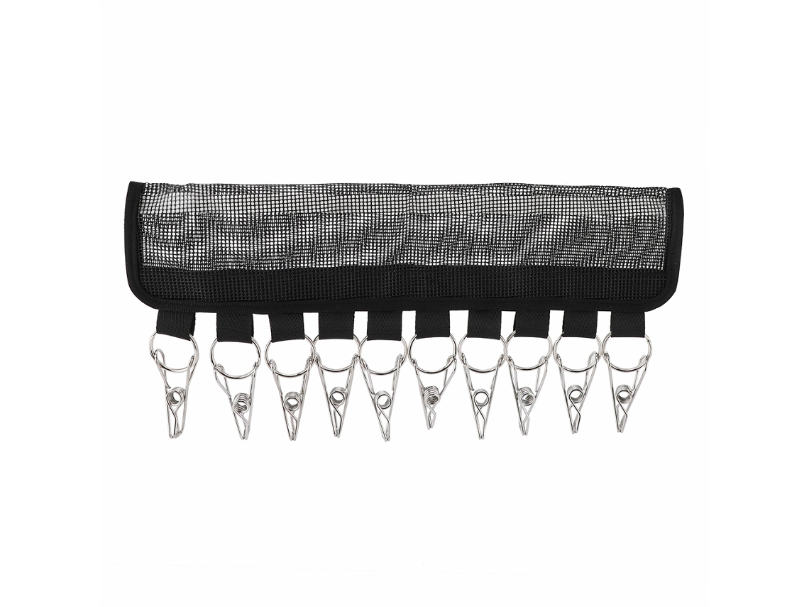 Porta bonés e roupas, plegável, portátil, com clips e ganchos, para viagem e armazenamento S/MARCA