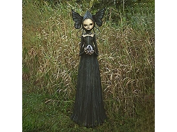 Adorno de Estátua de Bruxa em Resina com Brilho Decorativo Halloween Sala Quintal S/MARCA