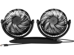 Ventilador Portátil Genérico Para Carro Usb Duplo