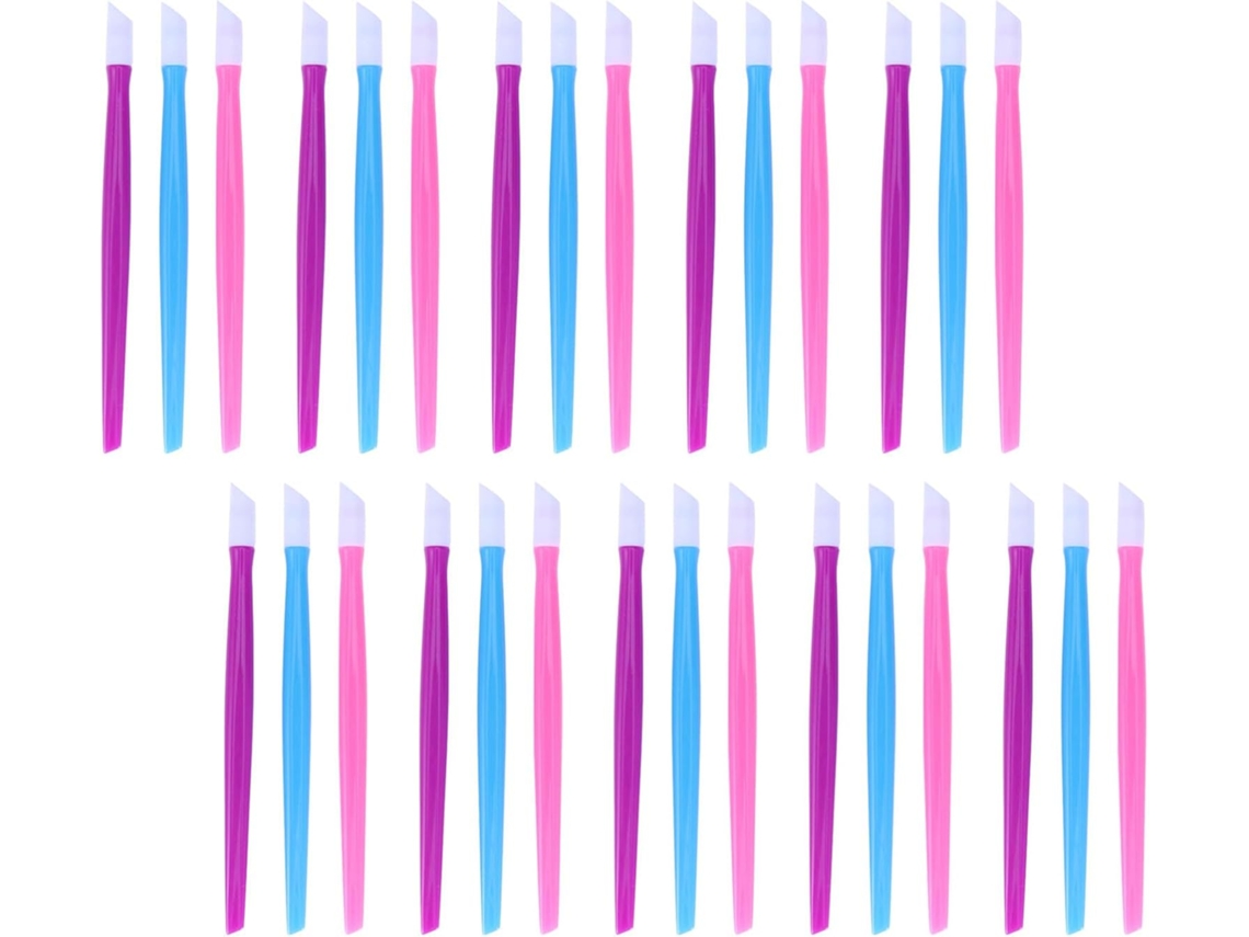 Conjunto De 150 Palitos De Plástico Para Empurrar Cutículas - Ferramenta Para Manicure