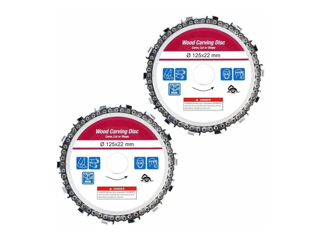 Acessório Para Esmerilhadeira Angular, 2 Peças, 5 Polegadas, 14 Dentes, Para Madeira