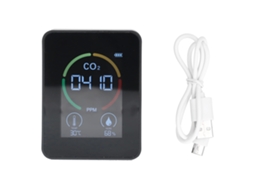 Detector de Gás Carbono com carregamento Usb, temperatura, humidade e qualidade do ar LAXISCREED