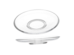 Conjunto De 2 Pires De Vidro Elegantes E Transparentes, Ideais Para Chá, Café, Lanches E Aperitivos.