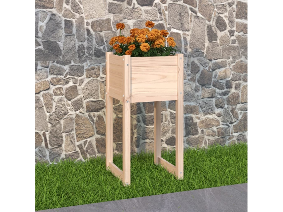 Vidaxl Vaso/floreira 40x40x81 Cm Pinho Maciço