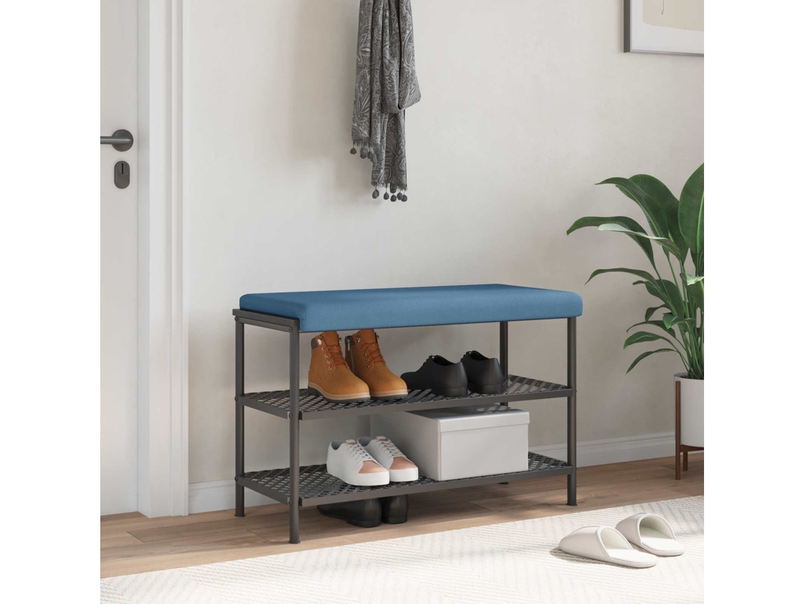 Vidaxl Almofada De Banco Cordão Azul Profundidade 35 Cm