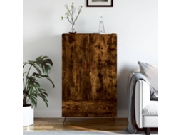 Mueble Alto de Madera 69,5x31x115cm Roble Ahumado