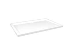 Shower Base Tray, Shower Base Trays Vidaxl Branco Fibra De Vidro (80 X 120 Cm)