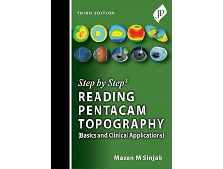Livro Step by Step Reading Pentacam Topography de Mazen M Sinjab (Inglês)