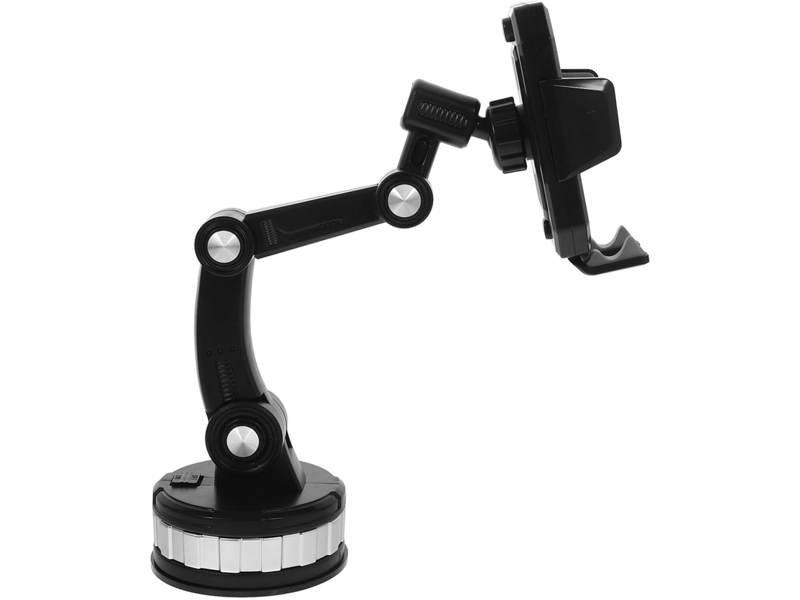 Suporte para celular com rotação de 360° para carro com ventosa de fixação forte.